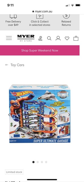 hot wheels ultimate garage myer